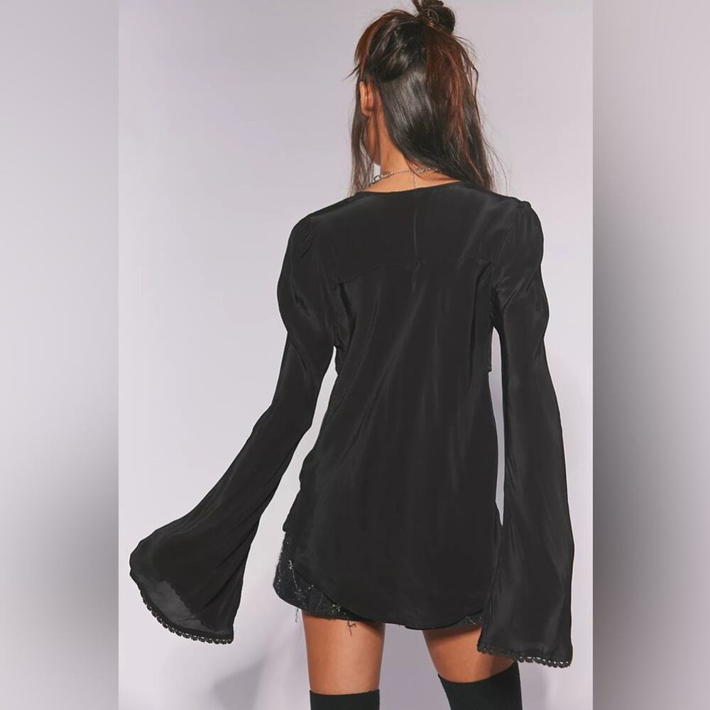 Free People Bali Ariel Top in Black XS - Picture 6 of 8